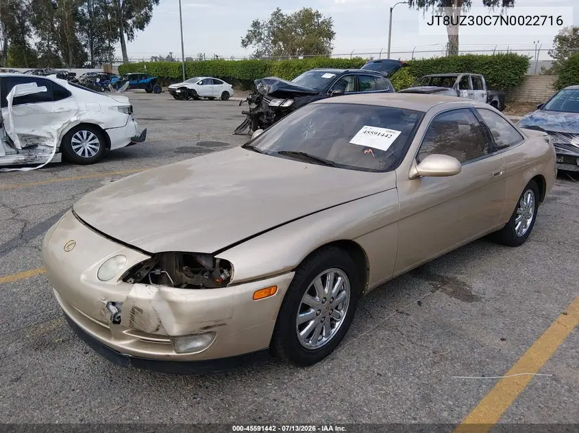 1992 Lexus Sc 400 VIN: JT8UZ30C7N0022716 Lot: 45591442