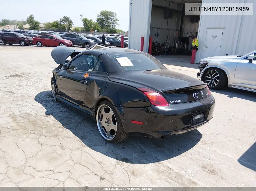 JTHFN48Y120015959 2002 Lexus Sc 430