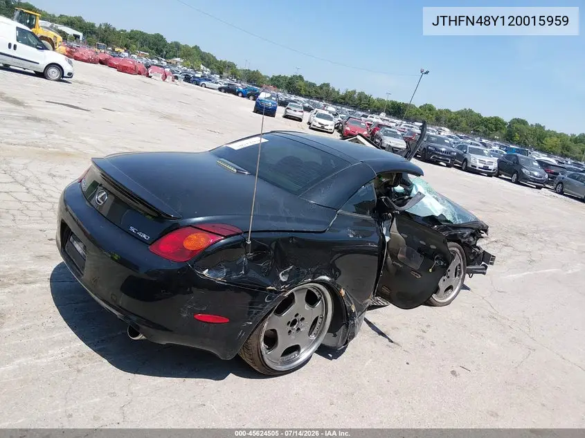 JTHFN48Y120015959 2002 Lexus Sc 430