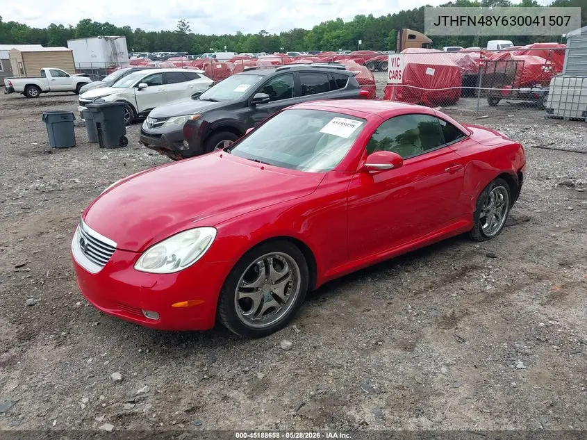 2003 Lexus Sc 430 VIN: JTHFN48Y630041507 Lot: 45188658