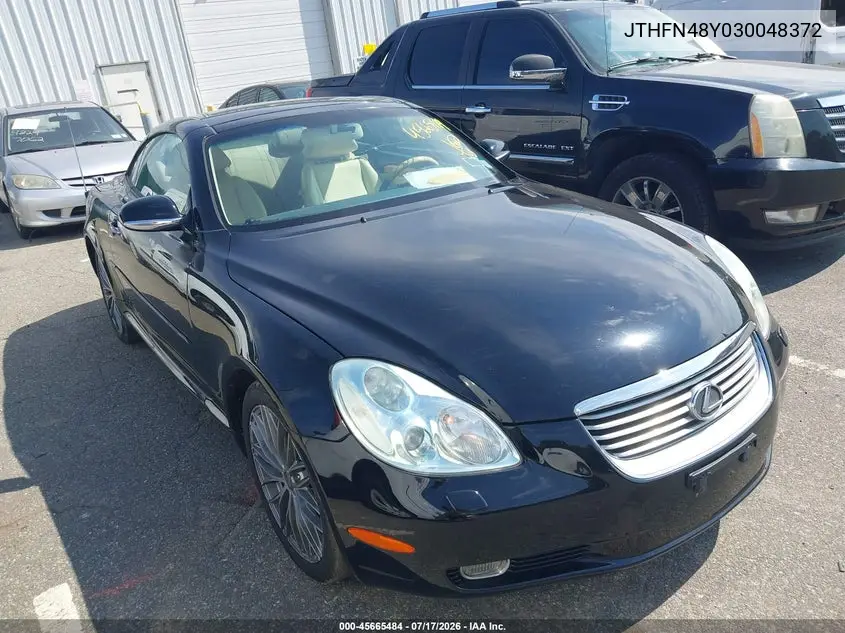 2003 Lexus Sc 430 VIN: JTHFN48Y030048372 Lot: 45665484