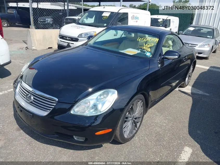 2003 Lexus Sc 430 VIN: JTHFN48Y030048372 Lot: 45665484
