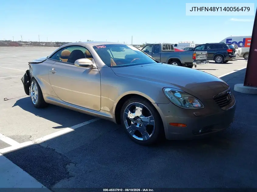 2004 Lexus Sc 430 VIN: JTHFN48Y140056479 Lot: 45337910