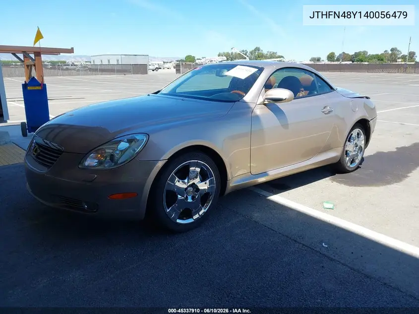 2004 Lexus Sc 430 VIN: JTHFN48Y140056479 Lot: 45337910