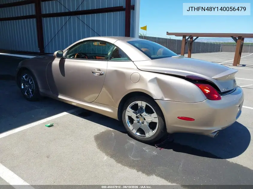 2004 Lexus Sc 430 VIN: JTHFN48Y140056479 Lot: 45337910