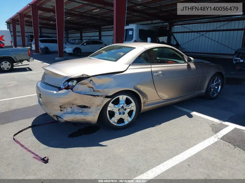 2004 Lexus Sc 430 VIN: JTHFN48Y140056479 Lot: 45337910