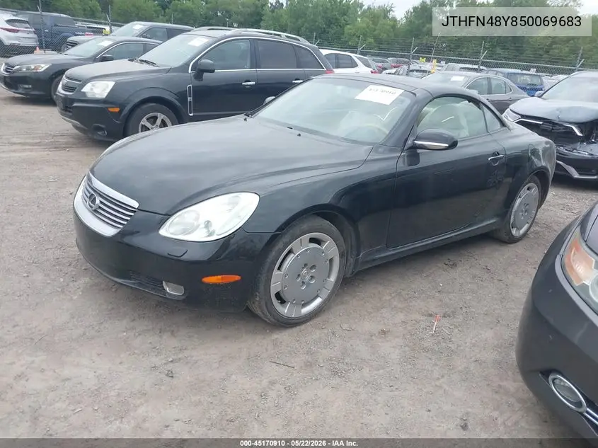 2005 Lexus Sc 430 VIN: JTHFN48Y850069683 Lot: 45170910