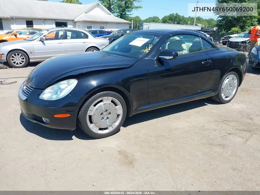 2005 Lexus Sc 430 VIN: JTHFN48Y650069200 Lot: 45205415
