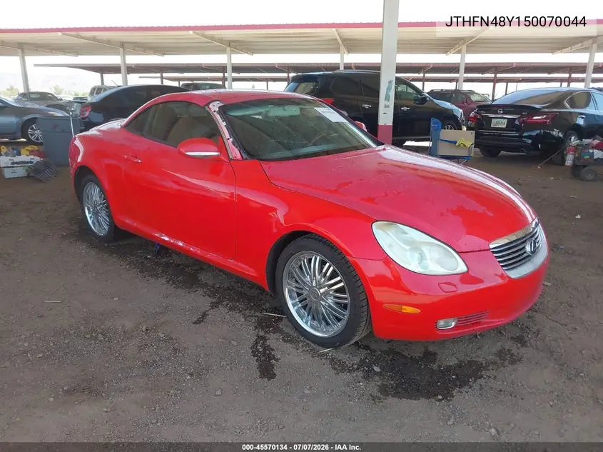 2005 Lexus Sc 430 VIN: JTHFN48Y150070044 Lot: 45570134