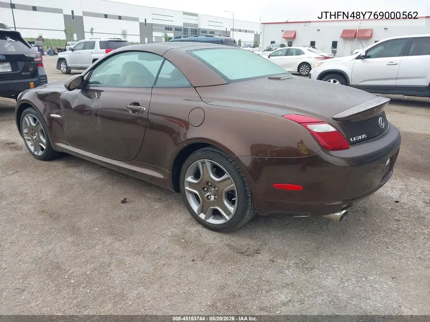2006 Lexus Sc 430 VIN: JTHFN48Y769000562 Lot: 45163744