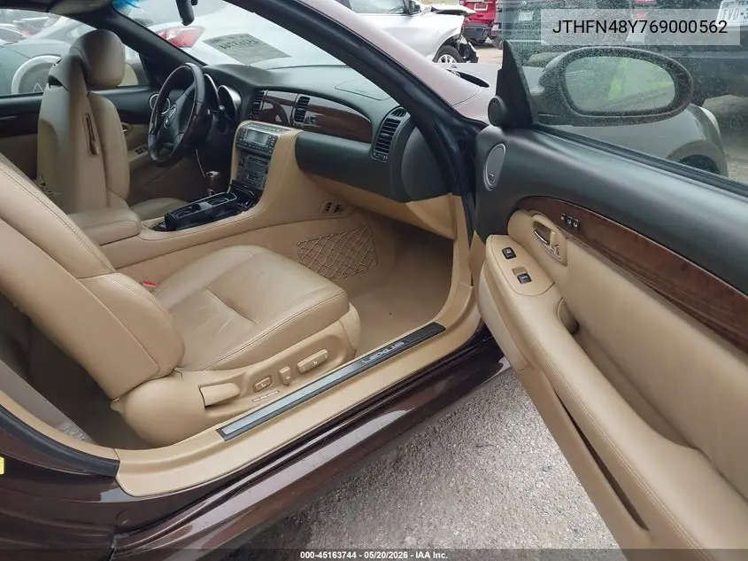 2006 Lexus Sc 430 VIN: JTHFN48Y769000562 Lot: 45163744