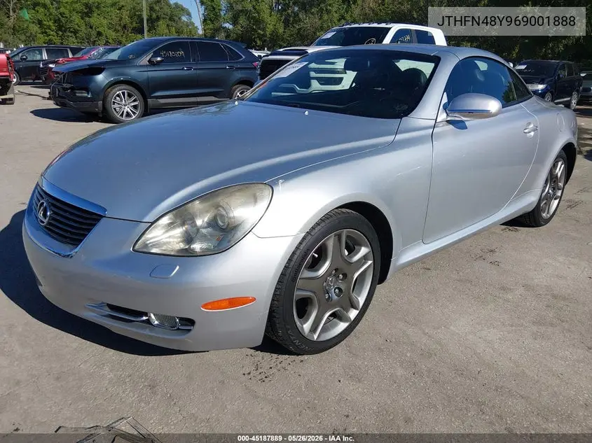 2006 Lexus Sc 430 VIN: JTHFN48Y969001888 Lot: 45187889
