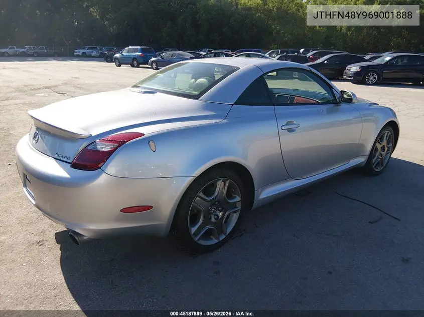2006 Lexus Sc 430 VIN: JTHFN48Y969001888 Lot: 45187889