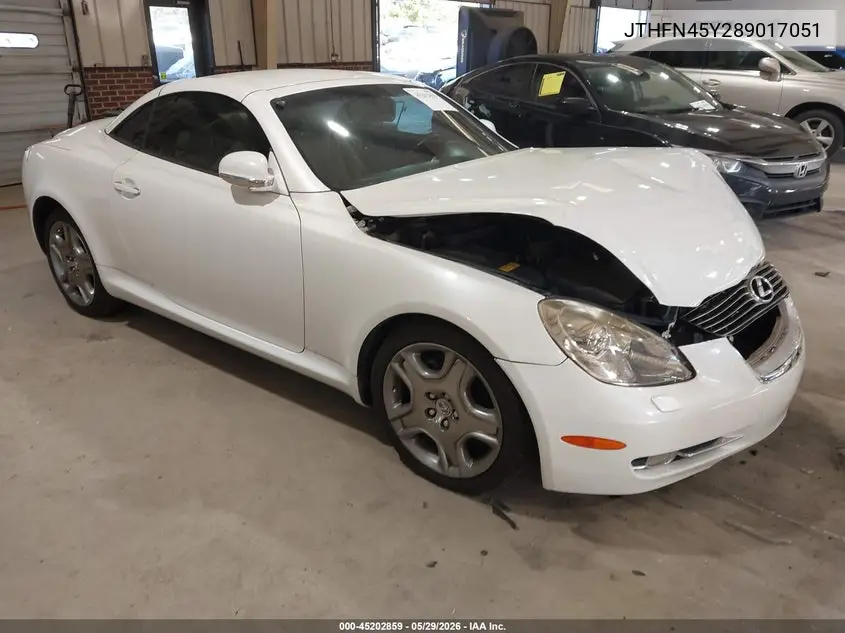 2008 Lexus Sc 430 VIN: JTHFN45Y289017051 Lot: 45202859