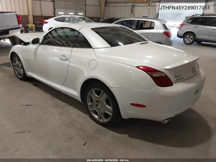 2008 Lexus Sc 430 VIN: JTHFN45Y289017051 Lot: 45202859