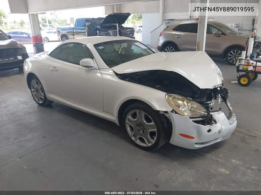 2008 Lexus Sc 430 VIN: JTHFN45Y889019595 Lot: 45514922
