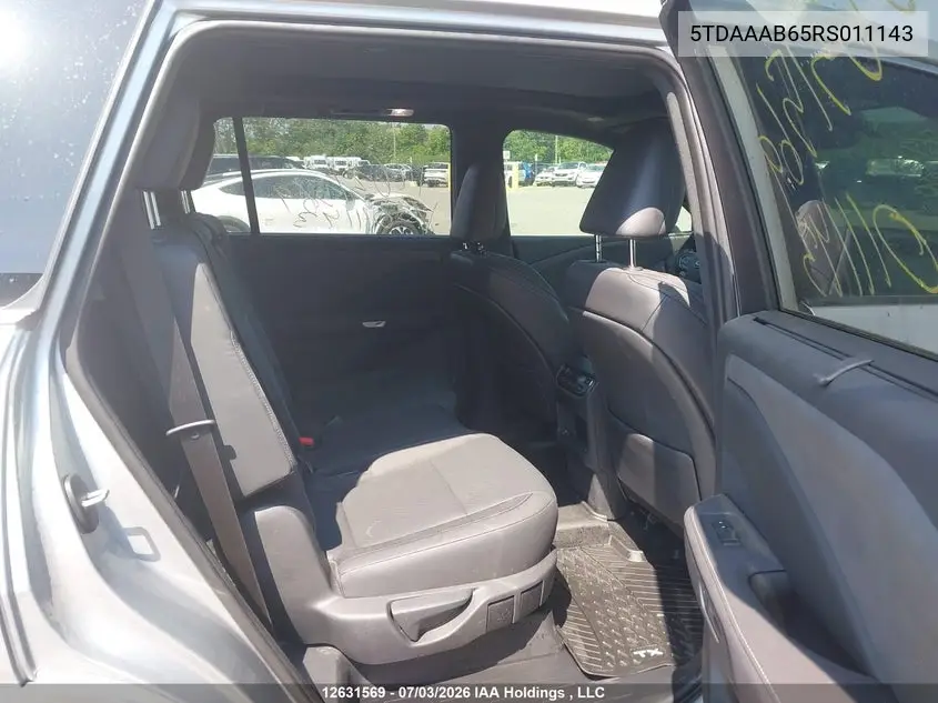 2024 Lexus Tx 350 VIN: 5TDAAAB65RS011143 Lot: 12631569