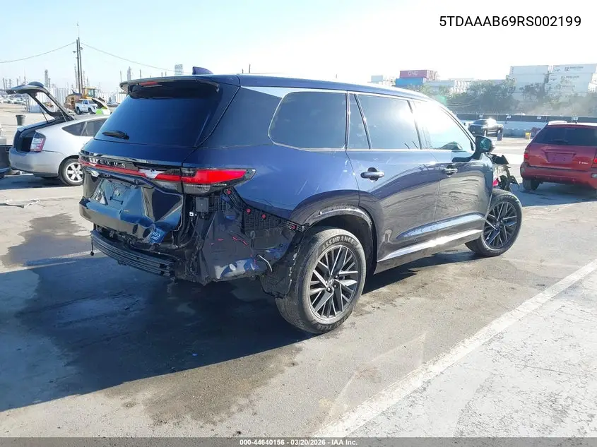 2024 Lexus Tx 350 Luxury VIN: 5TDAAAB69RS002199 Lot: 44640156