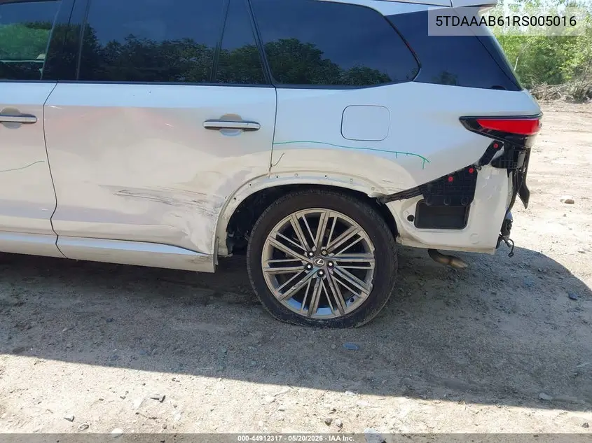 2024 Lexus Tx 350 Luxury VIN: 5TDAAAB61RS005016 Lot: 44912317