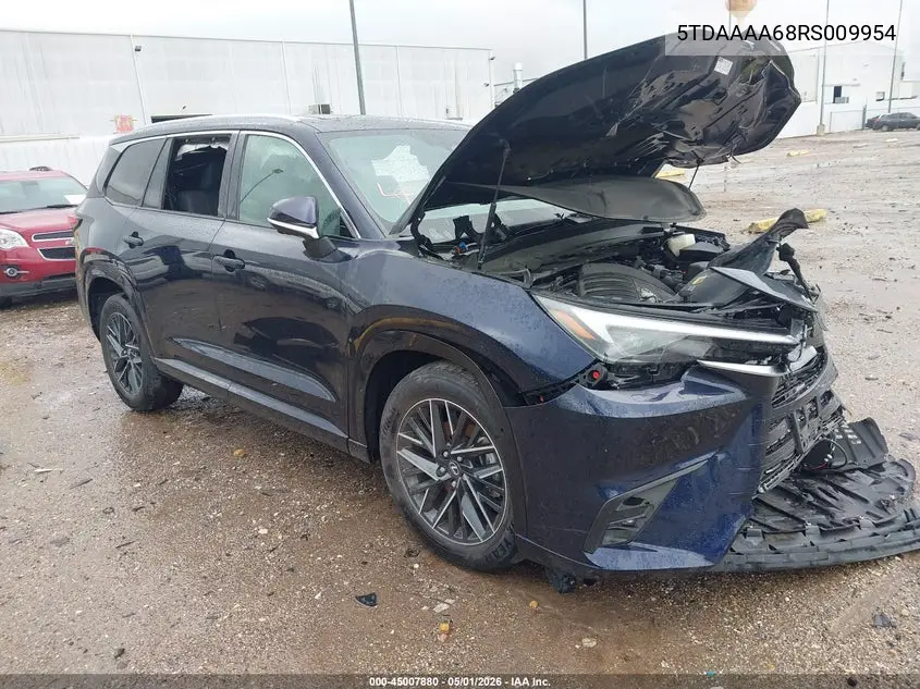 2024 Lexus Tx 350 Luxury/Premium VIN: 5TDAAAA68RS009954 Lot: 45007880