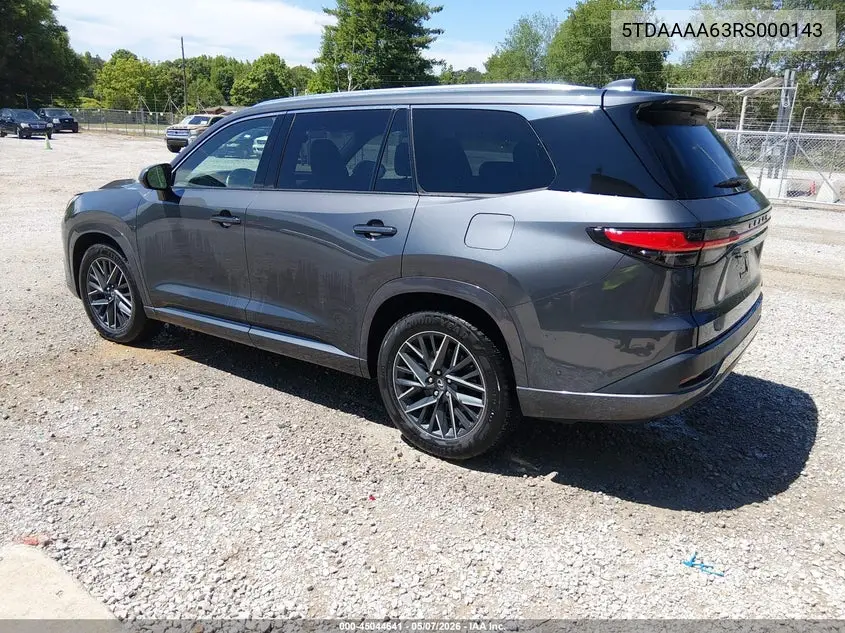 2024 Lexus Tx 350 Premium VIN: 5TDAAAA63RS000143 Lot: 45044641