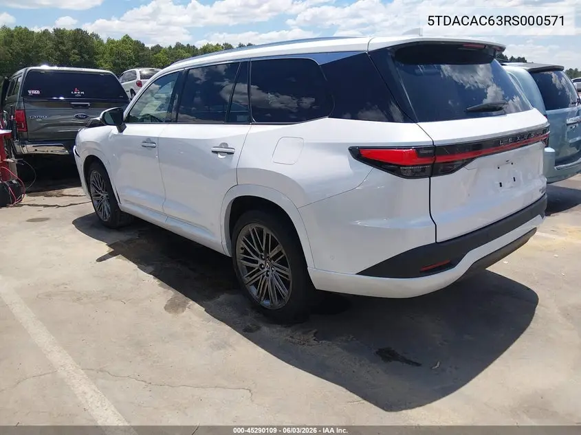 2024 Lexus Tx 550H+ Luxury VIN: 5TDACAC63RS000571 Lot: 45290109