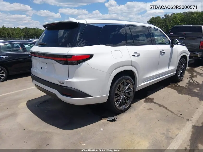 2024 Lexus Tx 550H+ Luxury VIN: 5TDACAC63RS000571 Lot: 45290109