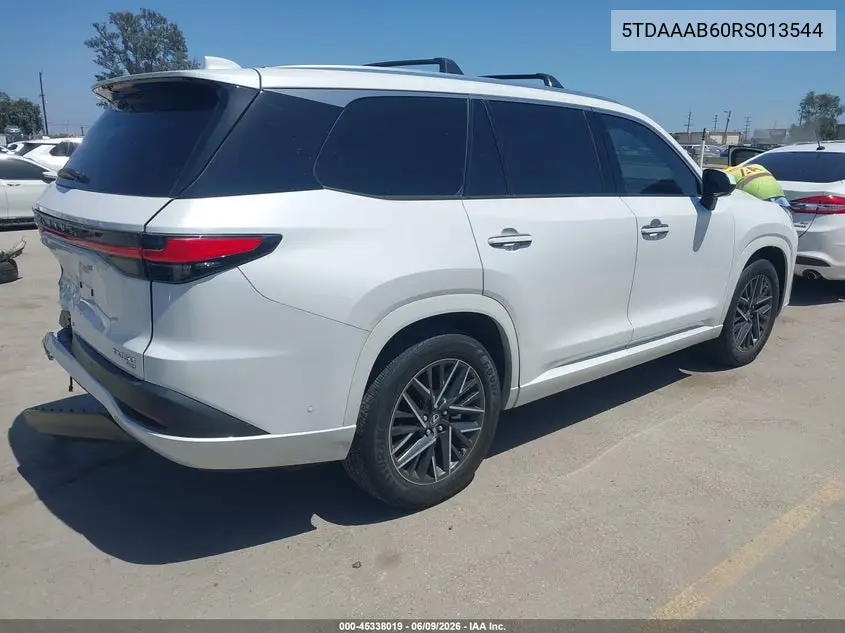 2024 Lexus Tx 350 Base/350 Premium/350 Luxury VIN: 5TDAAAB60RS013544 Lot: 45338019