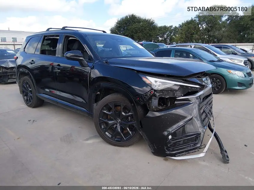 2024 Lexus Tx 500H F Sport Premium VIN: 5TDABAB67RS005180 Lot: 45338093
