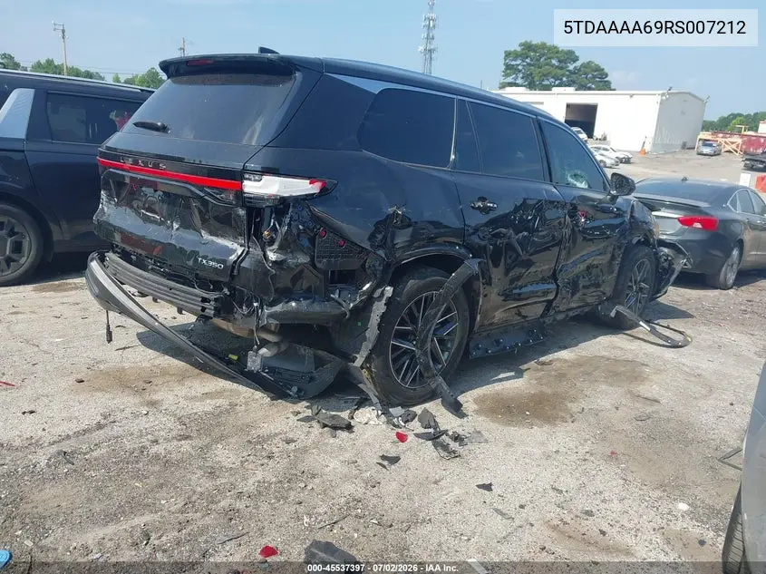 2024 Lexus Tx 350 Luxury VIN: 5TDAAAA69RS007212 Lot: 45537397