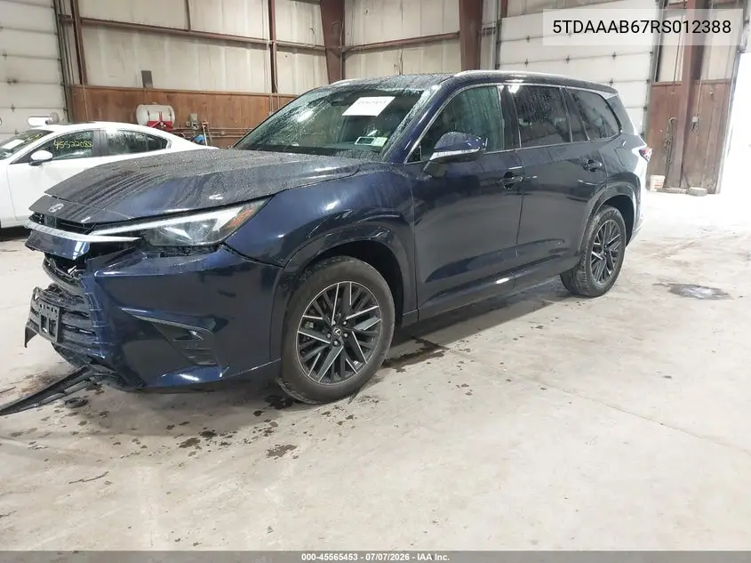 2024 Lexus Tx 350 Premium VIN: 5TDAAAB67RS012388 Lot: 45565453