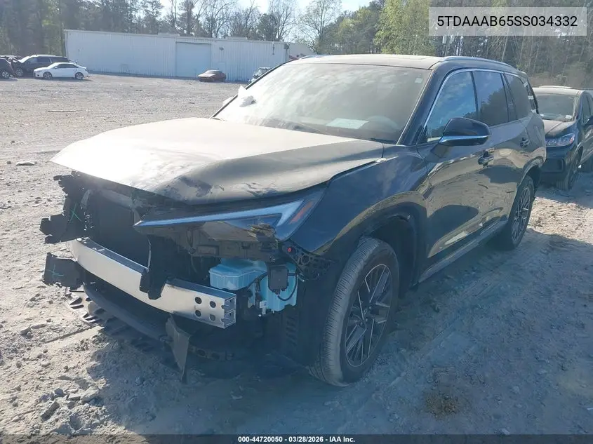 2025 Lexus Tx 350 Premium VIN: 5TDAAAB65SS034332 Lot: 44720050