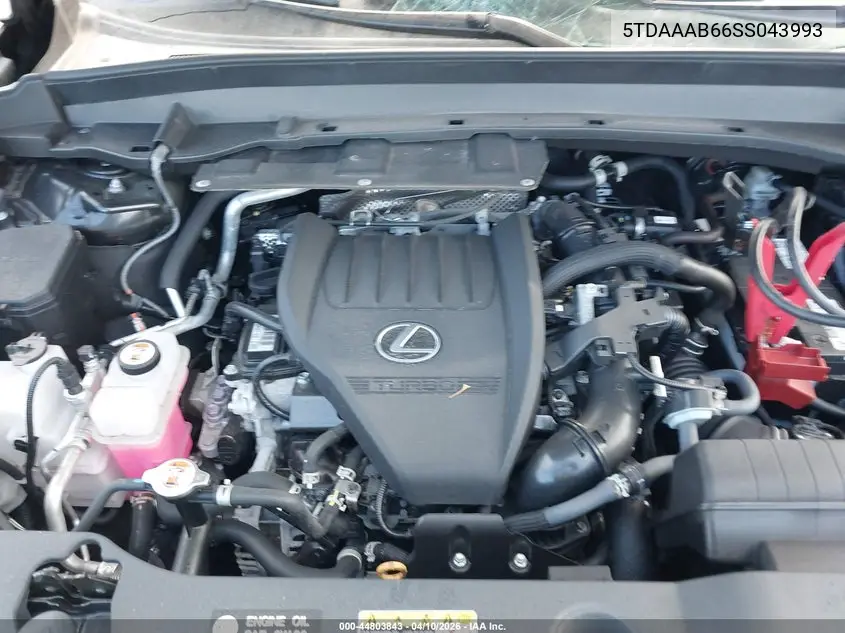 2025 Lexus Tx 350 Premium VIN: 5TDAAAB66SS043993 Lot: 44803843
