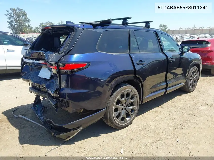 2025 Lexus Tx 500H F Sport Luxury VIN: 5TDABAB65SS011341 Lot: 44950262