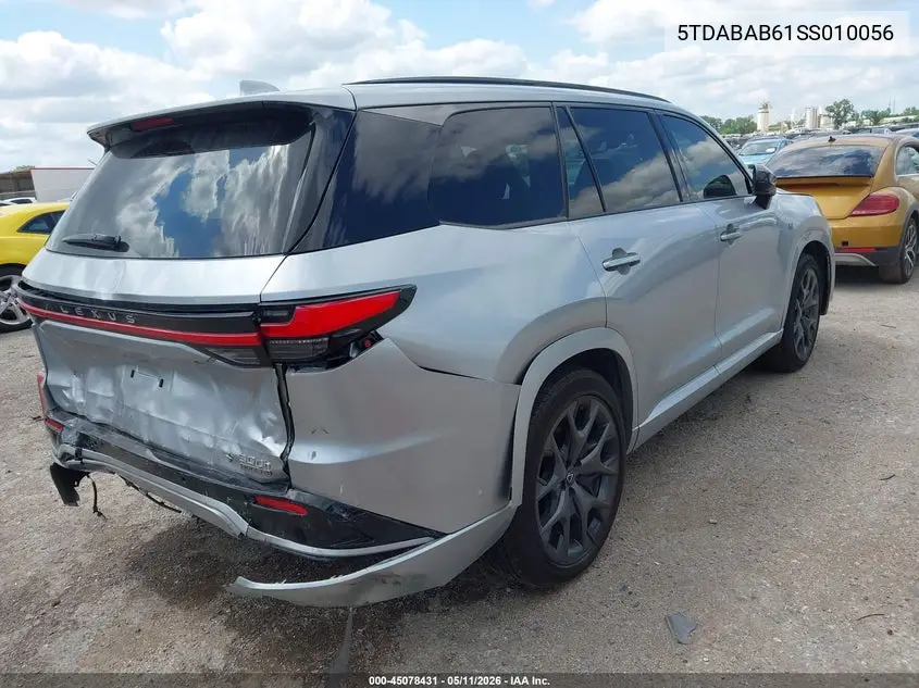 2025 Lexus Tx 500H F Sport Premium VIN: 5TDABAB61SS010056 Lot: 45078431