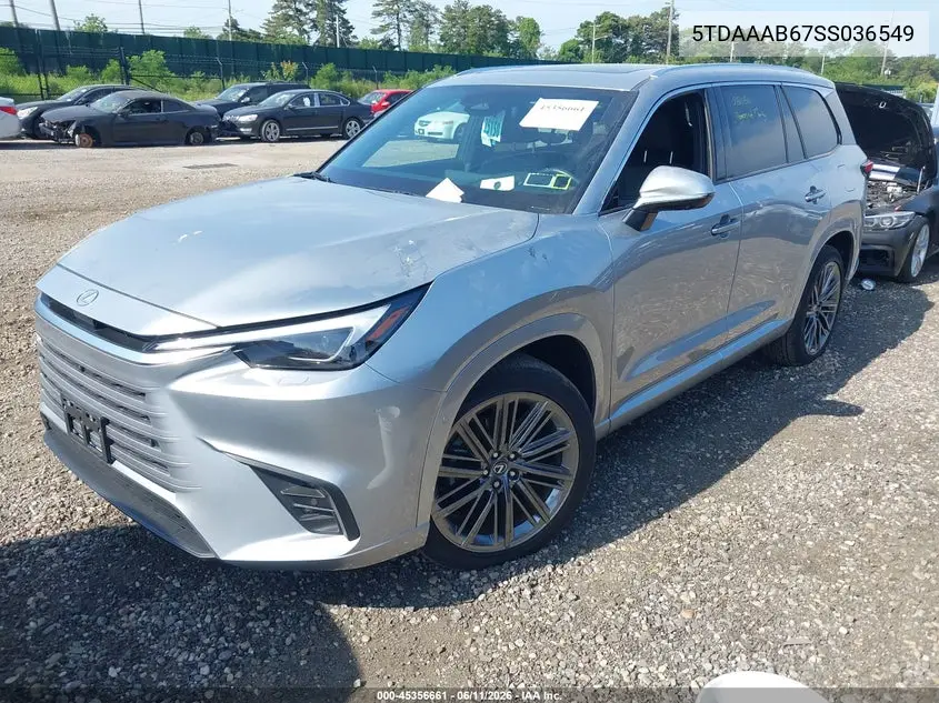 2025 Lexus Tx 350 Luxury VIN: 5TDAAAB67SS036549 Lot: 45356661