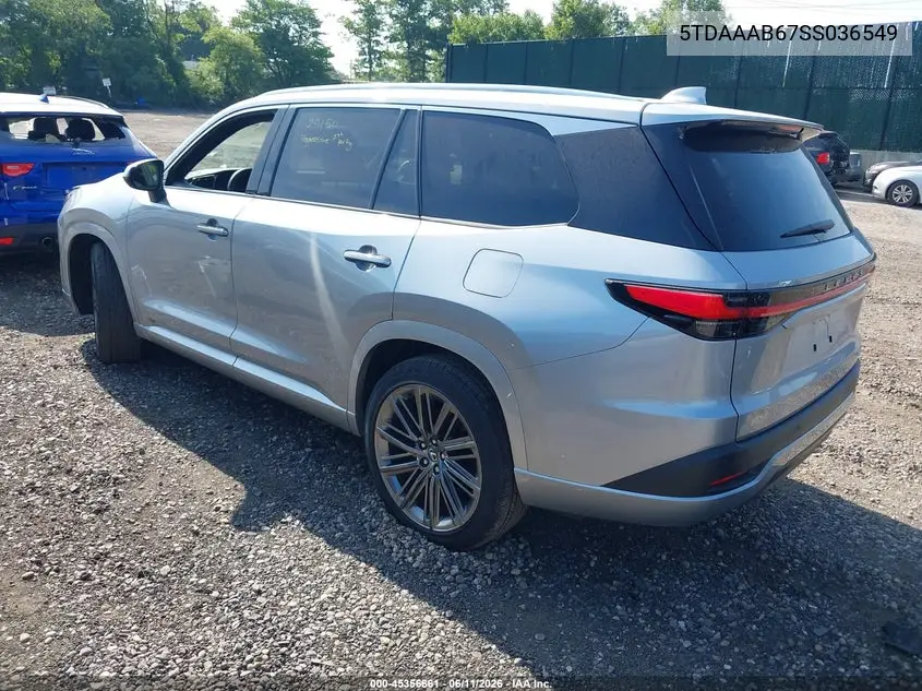 2025 Lexus Tx 350 Luxury VIN: 5TDAAAB67SS036549 Lot: 45356661