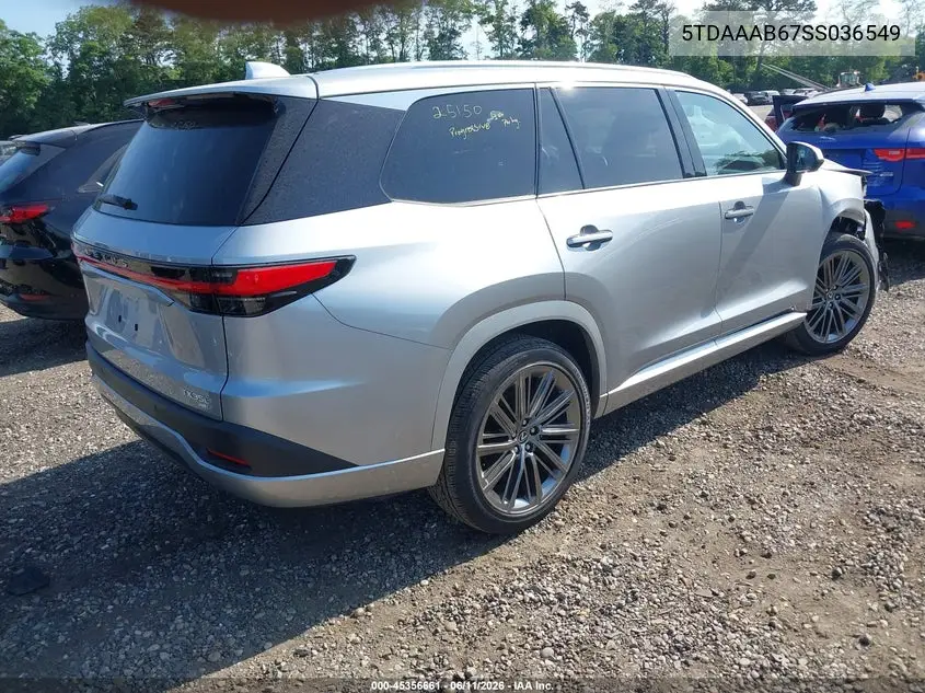 2025 Lexus Tx 350 Luxury VIN: 5TDAAAB67SS036549 Lot: 45356661