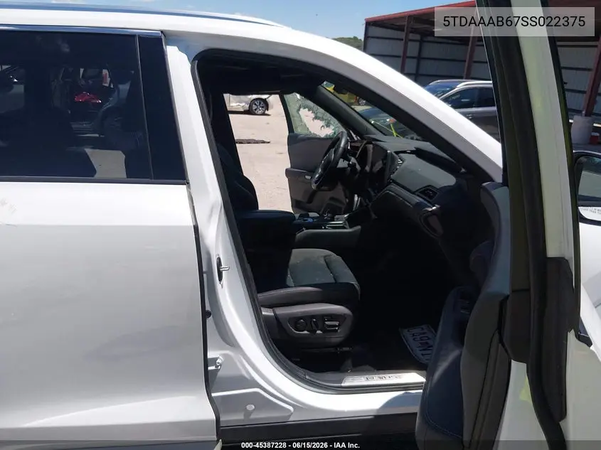2025 Lexus Tx 350 Luxury VIN: 5TDAAAB67SS022375 Lot: 45387228