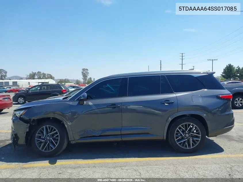 2025 Lexus Tx 350 Premium VIN: 5TDAAAA64SS017085 Lot: 45477498