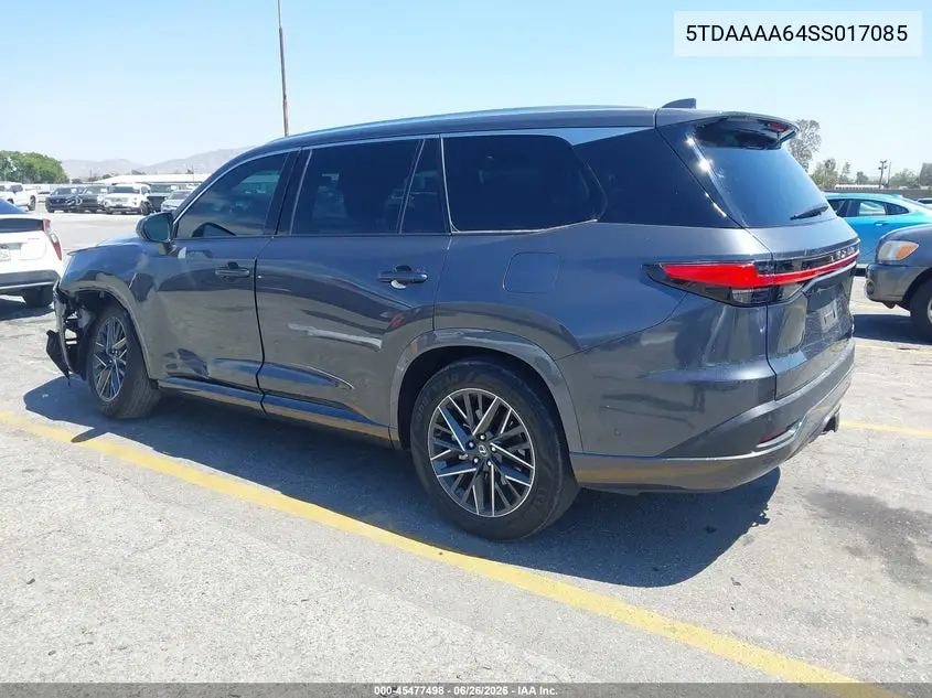 2025 Lexus Tx 350 Premium VIN: 5TDAAAA64SS017085 Lot: 45477498