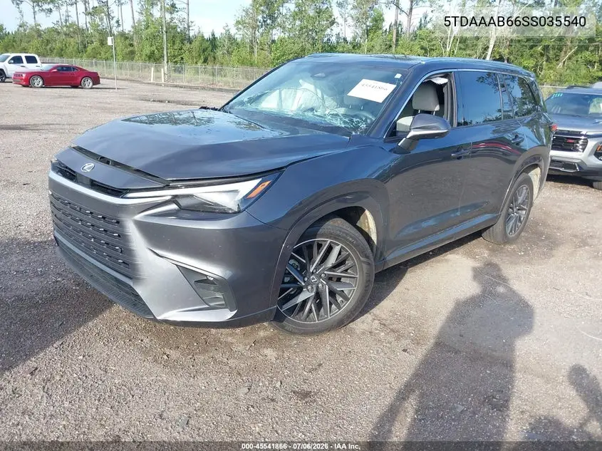 2025 Lexus Tx 350 Premium VIN: 5TDAAAB66SS035540 Lot: 45541866
