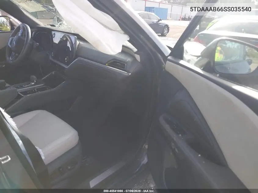 2025 Lexus Tx 350 Premium VIN: 5TDAAAB66SS035540 Lot: 45541866