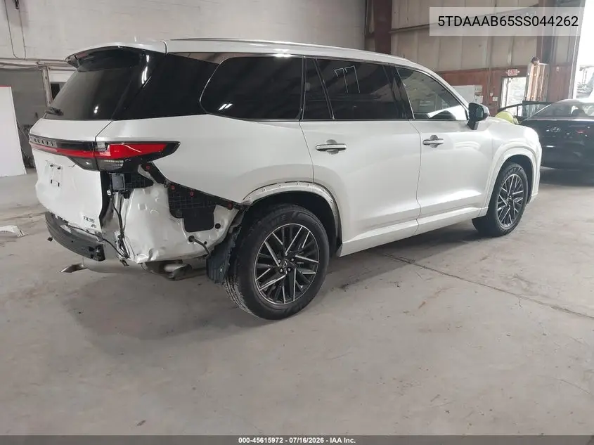2025 Lexus Tx 350 Premium VIN: 5TDAAAB65SS044262 Lot: 45615972