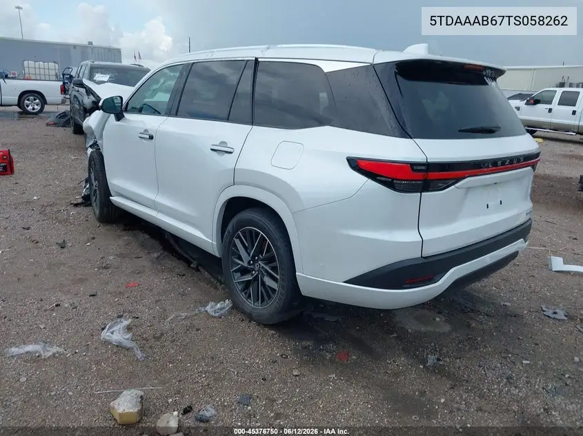 2026 Lexus Tx 350 Premium VIN: 5TDAAAB67TS058262 Lot: 45376750