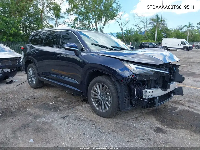 2026 Lexus Tx 350 VIN: 5TDAAAA63TS019511 Lot: 45401195