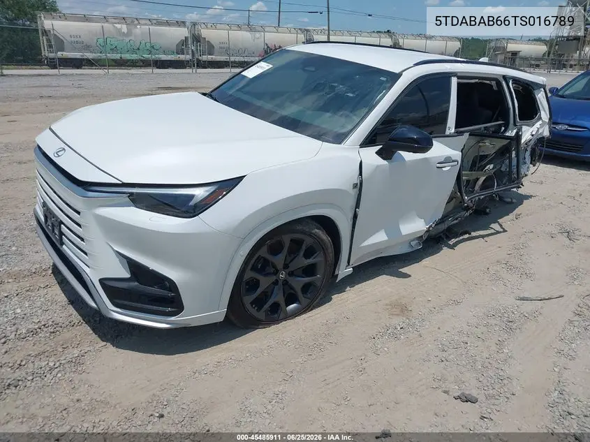 2026 Lexus Tx 500H F Sport Performance Premium VIN: 5TDABAB66TS016789 Lot: 45485911