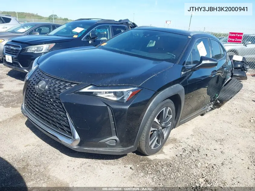 2019 Lexus Ux 200 VIN: JTHY3JBH3K2000941 Lot: 44798659