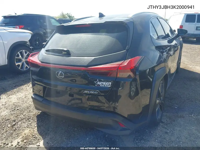 2019 Lexus Ux 200 VIN: JTHY3JBH3K2000941 Lot: 44798659