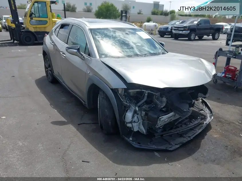 2019 Lexus Ux 200 F Sport VIN: JTHY3JBH2K2014605 Lot: 44938781